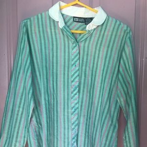 Vintage 70’s striped button up